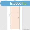 Szaunaajt veglap bronz 600x1800x8mm fggleges foganty fu
