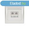 Rhyme dupla telefon aljzat RJ11 Fehr metl