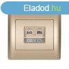 Rhyme telefon aljzat RJ11 szmtgp aljzat RJ45 Pezsg met