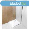 Blacky zuhanyfal fekete kerettel, A-20P-3, 100x190 cm