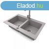 Grnit mosogattlca NERO Verso + Design csaptelep + dugkie