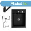 Grnit Mosogat NERO Parma + kihzhat zuhanyfejes Shower cs