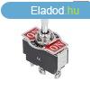 Karos kapcsol (on-off-on ? 1K? 10A-250V) visszall