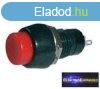 Nyomgombos kapcsol (kerektett) piros OFF-(ON) 250V