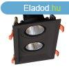 DOUBLE LED MOVABLE SPOT LIGHT 2X30W 230V 4000K FEKETE 92DL82
