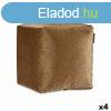 Puff Brsony Barna 30 x 30 x 30 cm (4 egysg) MOST 37511 HEL