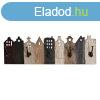 Fali akaszt DKD Home Decor Fehr Termszetes Sttbarna Fa 