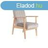 Karosszk DKD Home Decor 63 x 68 x 81 cm Termszetes Szrke 