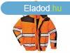 C466 - Hi-Vis Classic Bomber dzseki - narancs/fekete