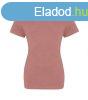 JT100F rvid ujj Ni kereknyak pl Just Ts, Dusty Pink-2X
