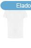 JT100J krnyakas rvid ujj gyerek pl Just Ts, White-XS