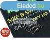 Korda Swivels Size 8 - Hengeres Prmium Forg Kszlet 20Db/C