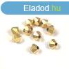 Preciosa bicone gyngy - Crystal Full Aurum - 6mm