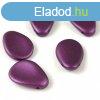 Prselt virgszirom gyngy - 11x16mm - Pastel Purple