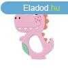 Baby Care szilikon rgka - Dino Lucky Pink