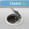 Sllyesztett konnektor zrfedllel, 1db USB csatlakozval