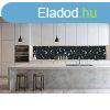 Wallplex PLUS+ falburkol hll konyhapanel Terazzo1, vzl