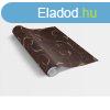 SCROLL OVERPRINT BROWN/GOLD / gerfa barna arany intarzis 4