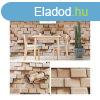 Tglamints 3046 3D barna beige tgla panel 45 cm x 10 m nt
