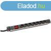 DIGITUS 1U rack alumnium 7 schuko dugaljas kapcsols hlza