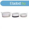 Kosr kszlet DKD Home Decor Fehr Szrke Krmszn 60 x 31 x