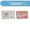 Fnykpkeret DKD Home Decor Szivrvn Rzsaszn Fehr Gyerme