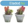 Dekor nvny DKD Home Decor Piros Szrke Narancszn EVA PE (