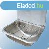 B&K fali kint htfallal, 460x340x200mm, rozsdamentes a