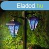 LED-es szolr lmpa - kandelber - 137 cm - fekete - hidegfe