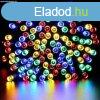 Napelemes 50 LED-es sznes dekorcis fnyfzr, kerti gso