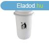 Plafor ECO kerek, henger szemetes 50L fehr