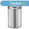 Rozsdamentes Henger billenfedeles szemetes 30L, fnyes