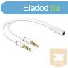 ADA Delock 65585 1x 3,5mm sztereo jack anya > 2x 3,5mm sz