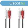 Nedis CAGL24200BK15 sztereo audio kbel, 2 X RCA dug - 2 X 