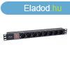 Equip Hlzati Eloszt - 333286 (C14, 8 Schuko, Rack 1U, 1,8