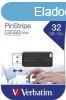 Pendrive, 32GB, USB 2.0, 10/4MB/sec, VERBATIM "PinStrip