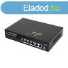 GOLIATH 10/100/1000 Ethernet Switch with 4 PoE + 2 Uplink Po