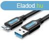 Vention USB 3.0 A Male to Micro-B Male PVC Type cable 1,5m B