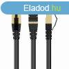 Gembird CAT8 S-FTP Patch Cable 0,25m Black