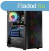 Logic Aramis ARGB Midi Tempered Glass Black
