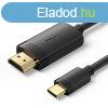 Vention USB-C to HDMI cable 2m Black