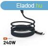 FIXED Magnetic Braided Cable USB-C/USB-C, 1,2m USB2.0 240W G