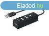 EQuip 4-Port USB 2.0 Hub Black