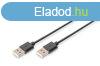Assmann USB connection cable, type A 3m Black