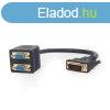 Gembird Passive DVI-I male to dual VGA female splitter cable