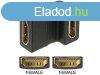 DeLock Adapter HDMI female > HDMI female 90 down