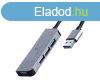 Gembird UHB-U3P1U2P3-01 4-port 1xUSB3.1 + 3xUSB2.0 Aluminium