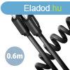 AXAGON BUCM-CM10TB Twister USB-C > USB-C Cable 0,6m Black