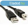 Akyga AK-USB-12 USB A / USB B cable 3m Black