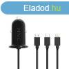 MNC Szivargyjts adapter 4 az 1-ben + USB - fekete (54920BK
